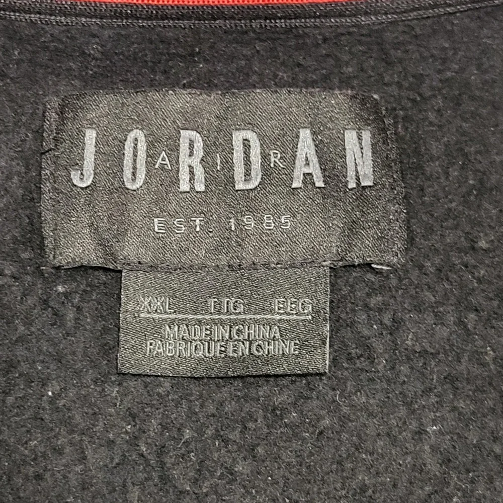Air Jordan Sportswear Greatest Fleece Crew Black Sweatshirt Men's Size XX-Large